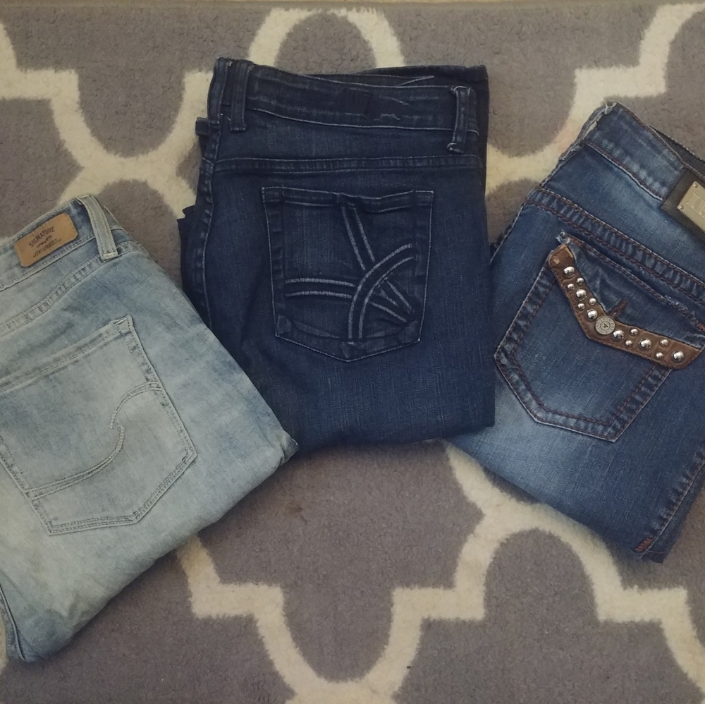 3 pairs of cute size 12 jeans